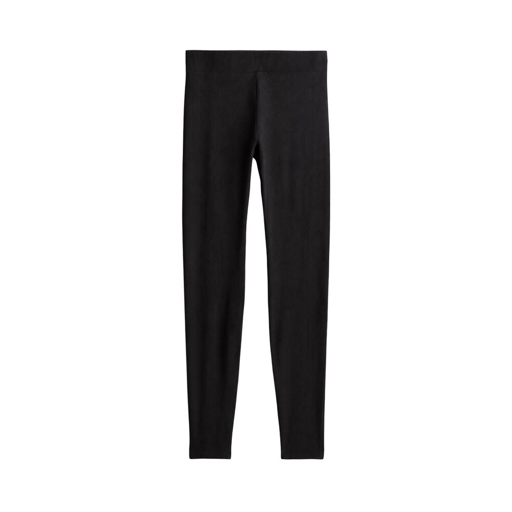 H&M Divided Ribbed Legging Minimalist NWT Black Medium